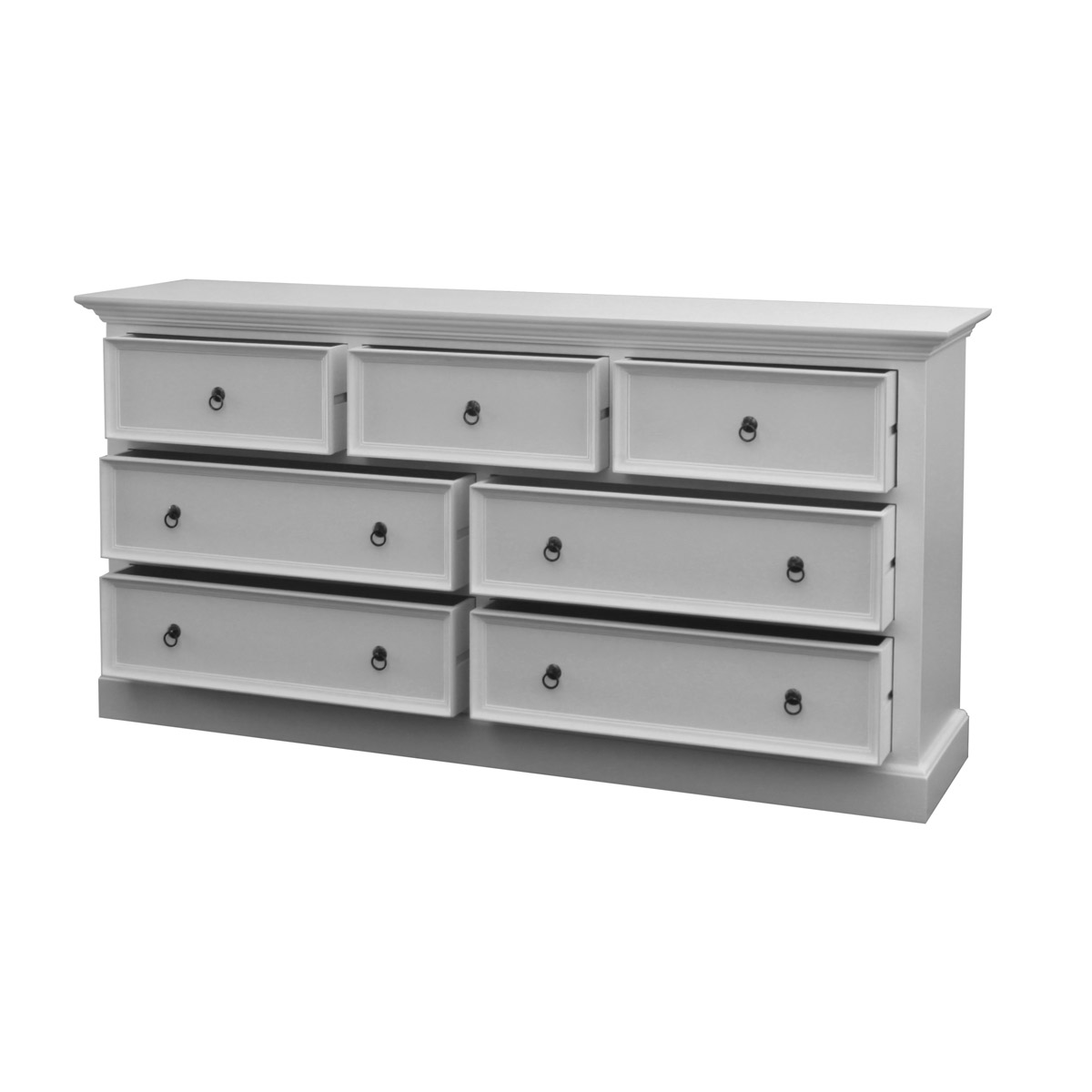 White 7-Drawer Dresser